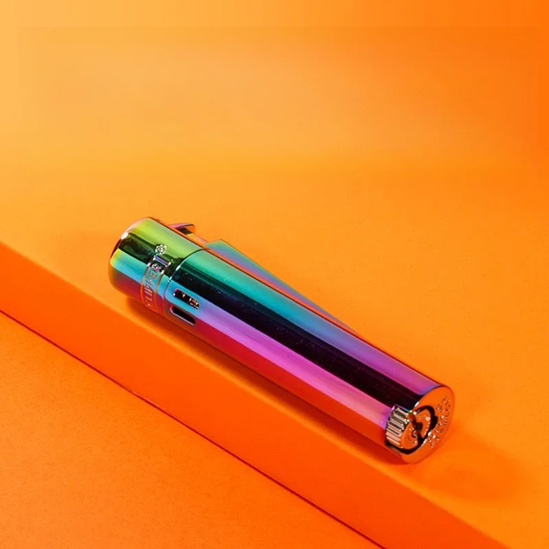 Original Clipper Metal a prueba de viento Jet butano encendedor Turbo encendedor de Gas portátil accesorios para fumar desde España hombres regalo con caja