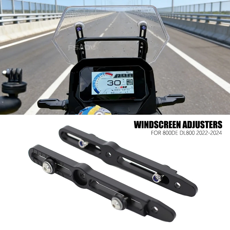 Motorcycle Windshield Bracket Motorcycle Windshield Adjuster Fit For Suzuki V-Strom 800DE  DL800 DL 800 DE 2022 2023 2024