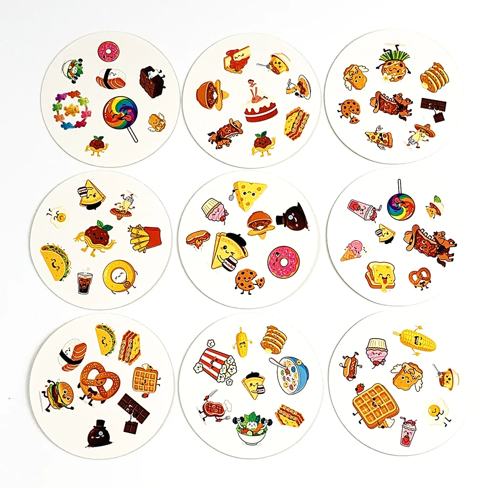 Metal Box Card Game Food Party Link Cards Family Interactive Matching Board Game for Children Adults,Halloween Christmas Gifts - view 5