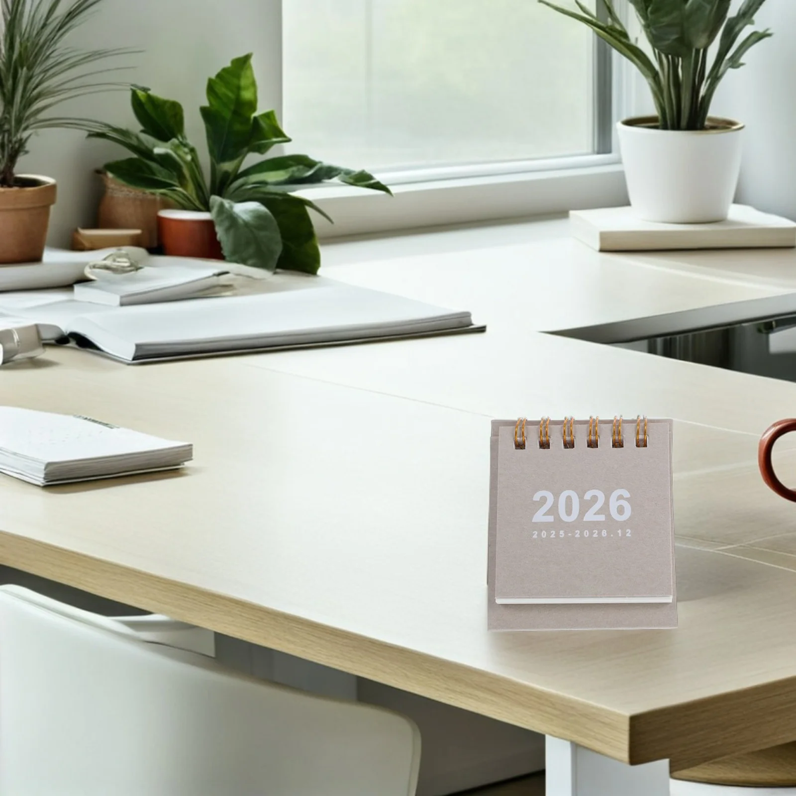 

Mini Desk Calendar 2026 Compact Tear Off Pages Minimalist Desktop Calendar for Daily Planning Task Tracking Office Home School