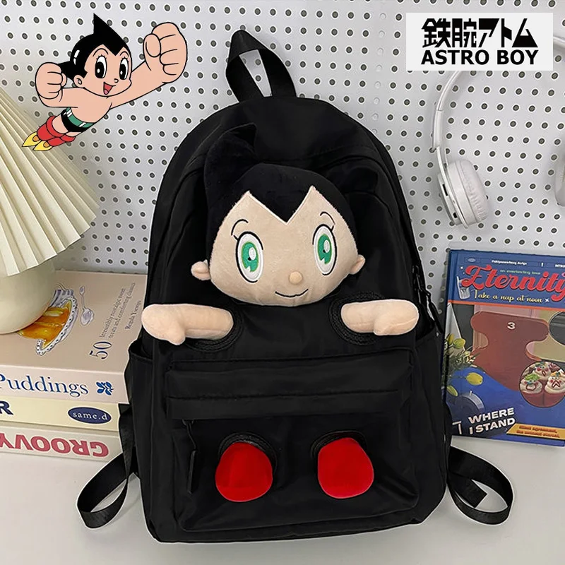 

Astro Boy Atom Doll Backpack Anime Men Women Kawaii Cartoon Cute Light Shoulder Bag High Quality Leisure Travel Student Bag Gift