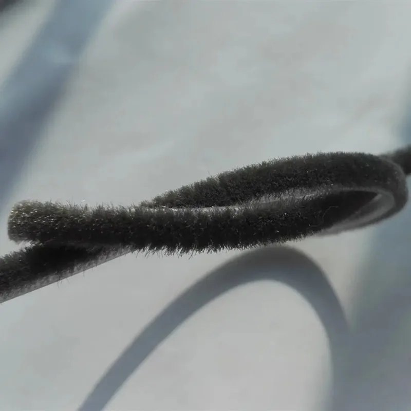 Felt Draught Excluder Wool Pile Seals Weatherstrip Sliding Sash Window Door Brush Seal 5mm 5x3.5mm 3.5x10mm 10m Gray Black