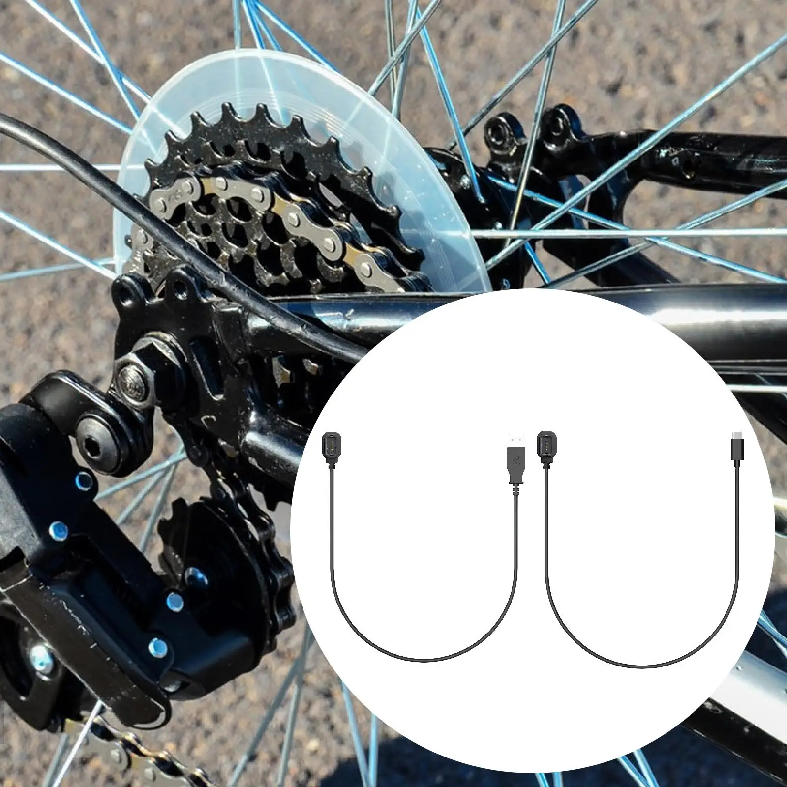 

Flexible Bicycle Charging Cable Electronic Shifting System Spare Part for Cycling Equipment and Power Meter Cranksets