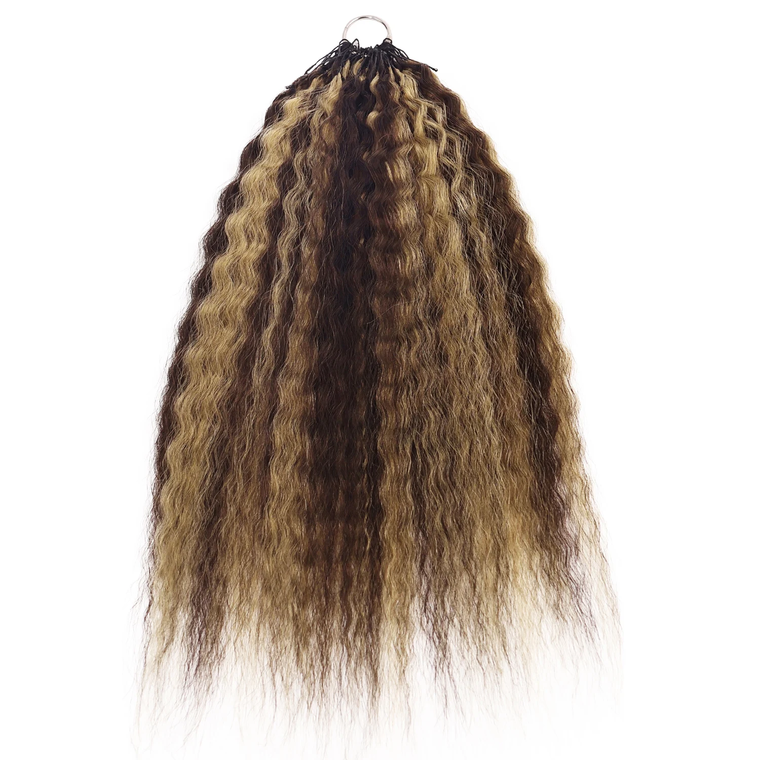 extensioni-per-capelli-umani-all'uncinetto-p4-27-highlight-omber-kinky-straight-feather-pre-separate-senza-nodi-a-spirali-piccole