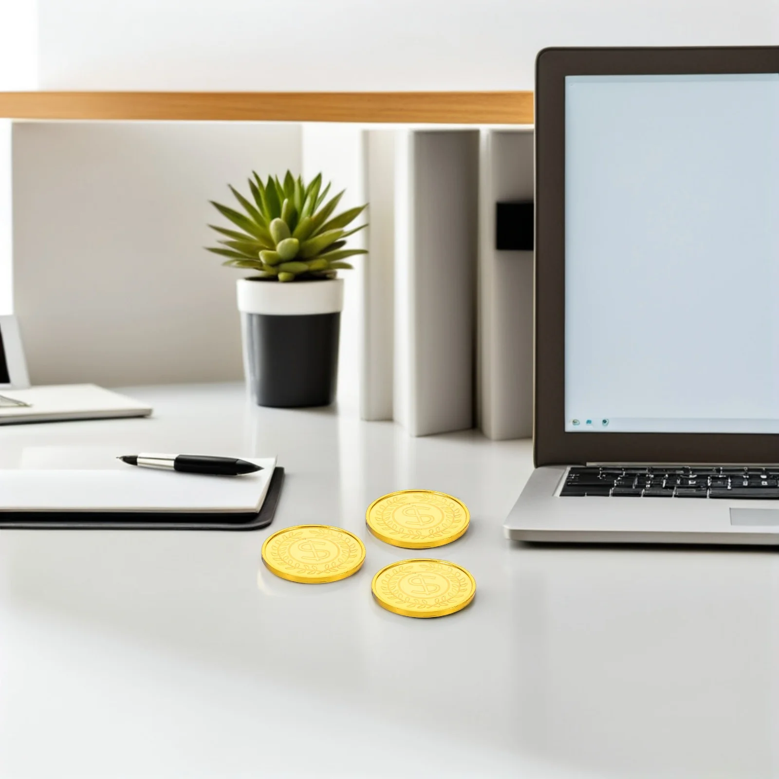 

200Pcs Pirate Golden Coins Realistic Plastic for Party Favor Classroom Reward Treasure Hunt