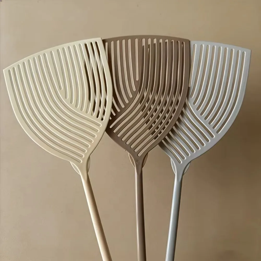 2PCS Long Handle Striped Plastic Fly Swatter Wear Resistant Durable Indoor Outdoor Home Bug Killing Pest Control Tool