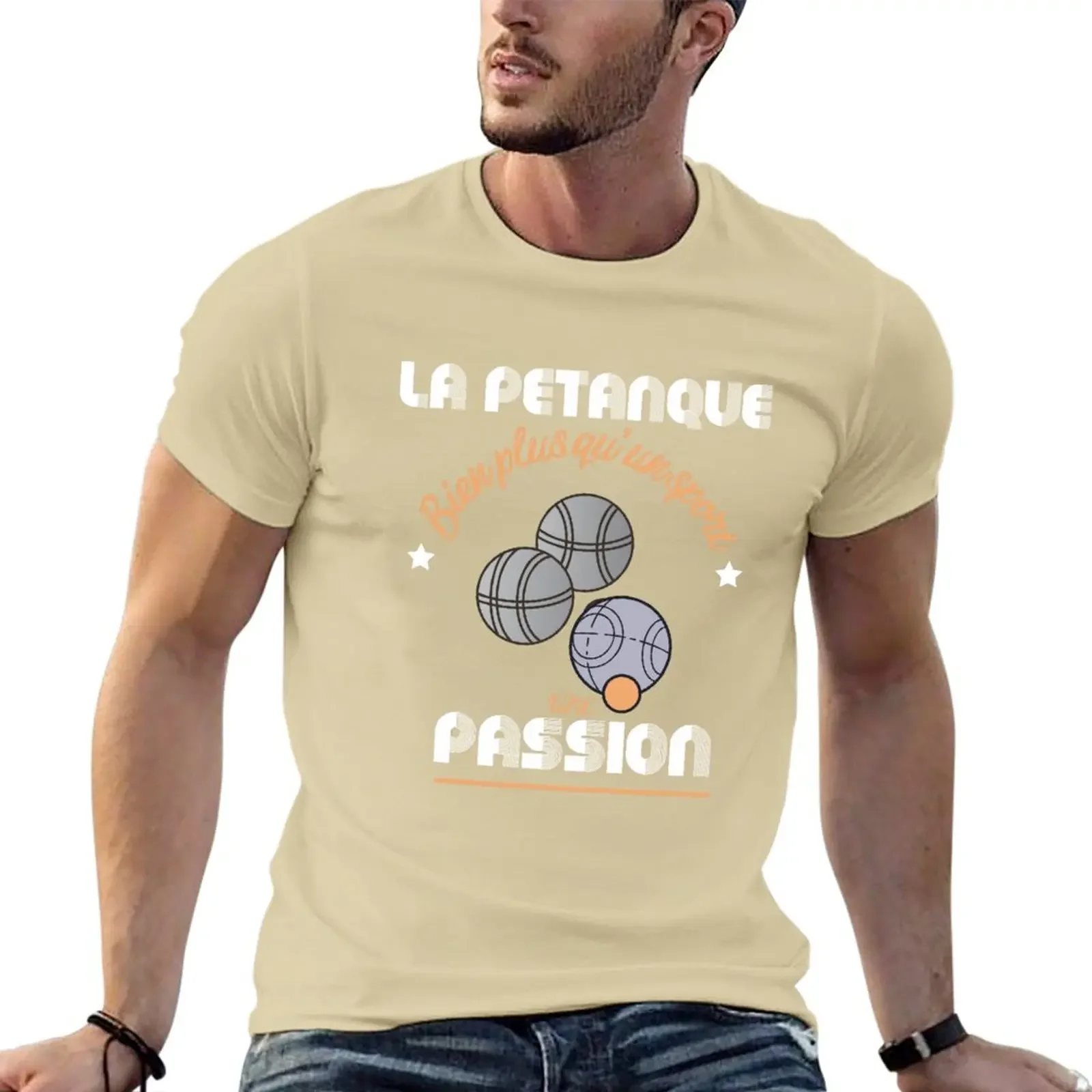 sports fan t-shirts Blouse mens graphic t-shirts funny petanque passion T-Shirt tops 2024 Summer vintage funny Short Sleeve