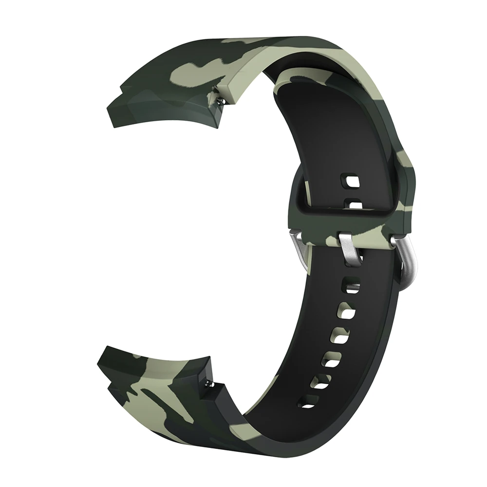 strap For Samsung Galaxy watch 4 classic 42mm 46mm series Silicone Camo band For Galaxy Watch 4 44mm 40mm Replacement watch band