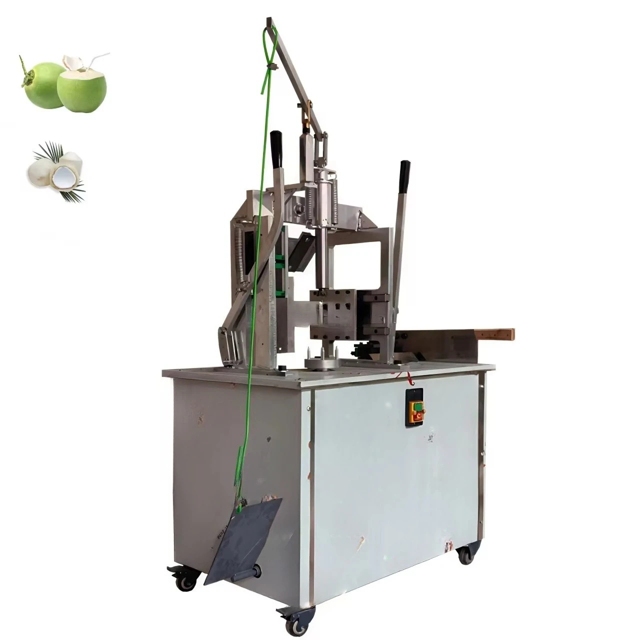 ZD Tender Fresh Coconut Diamond Trimming Green Coconut Peeling Peel Cutting Machine High 220V/110V 6-10 Seconds Capacity XH