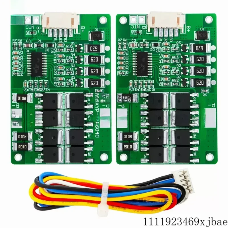 4S Battery Charging Protection Board with Balance Li-Fe-Phosphate 18650 Battery Overshoot Overdischarge Short Circuit Protection