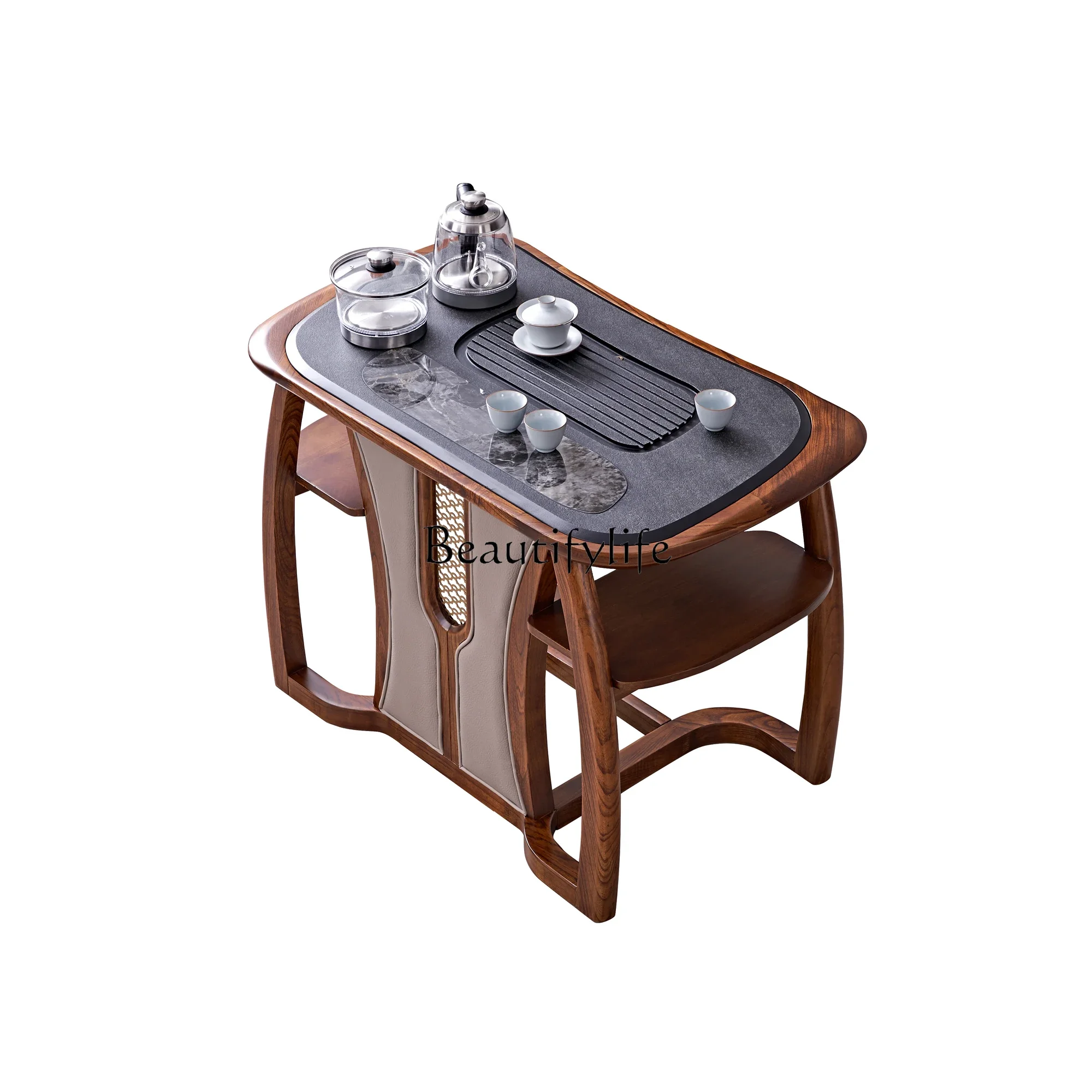 

ls 35Tea Table Kettle Integrated Modern Solid Wood New Chinese Style Combination