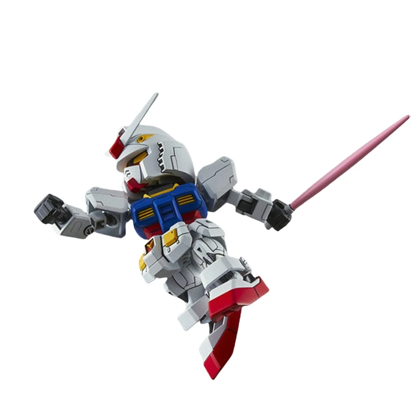 バンダイ-子供向けの組み立て済みモデル,オリジナルのgundam,sd gundam,ex sdex 001, RX-78-2アクションフィギュア,収集可能な装飾品,ギフト,57597