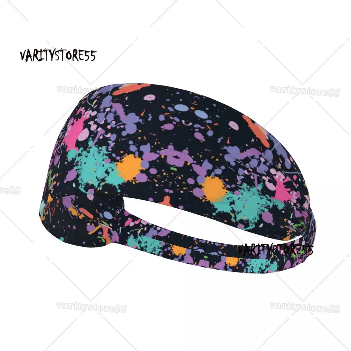 

Custom Colorful Camouflage Abstract Street Graffiti Sweatband Men Women Moisture Wicking Sports Headband for Cycling