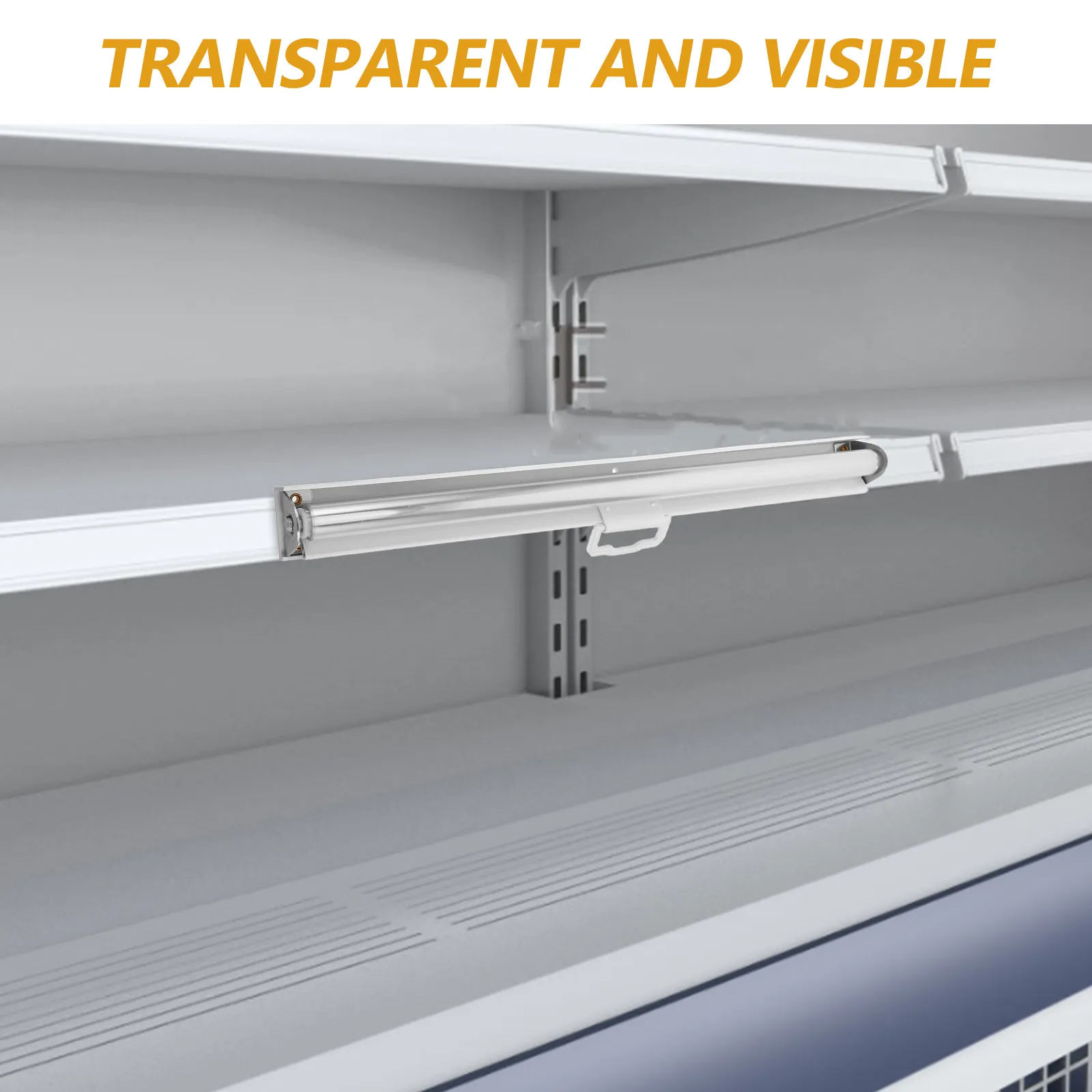 

Supermarket Refrigerator Curtain Roll Up PVC Thermal Insulation Clear Strip Door for Display Cooler Freezer Cabinet Cover