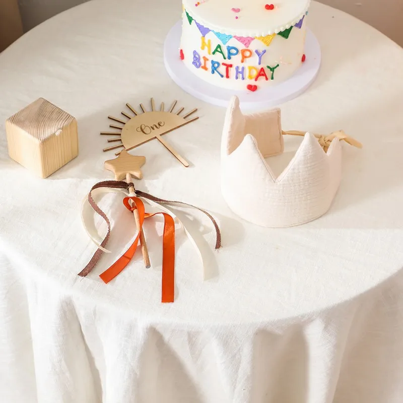 Baby Geburtstag Party Hut Mini Bunte Krone Stirnband Hut Mit Zahlen Neugeborenen Party Fotografie Requisiten Geburtstag Party Decor Geschenke – Detail 8