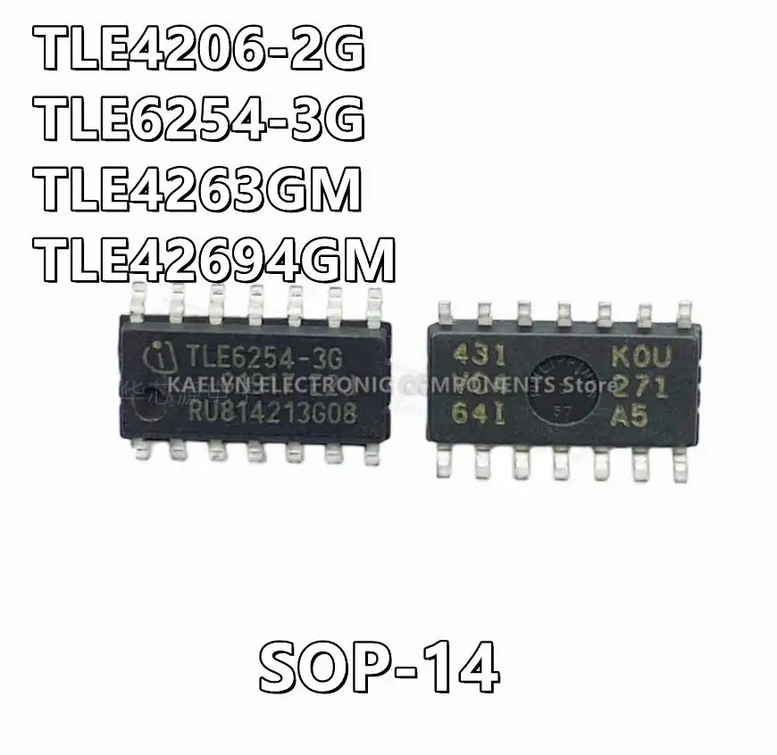 10Pcs/lot TLE4206-2G TLE4206 TLE6254-3G TLE6254 TLE4263GM TLE4263 TLE42694GM 42694GM SOP-14