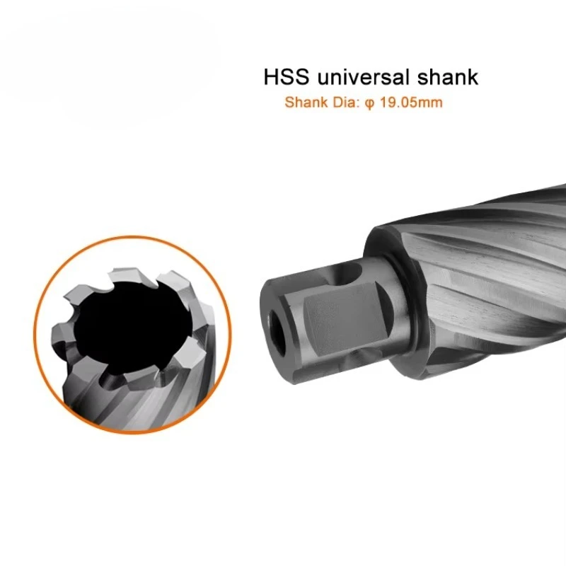 Mata Bor HSS Tipe R Versi Shank Bulat untuk pengeboran logam