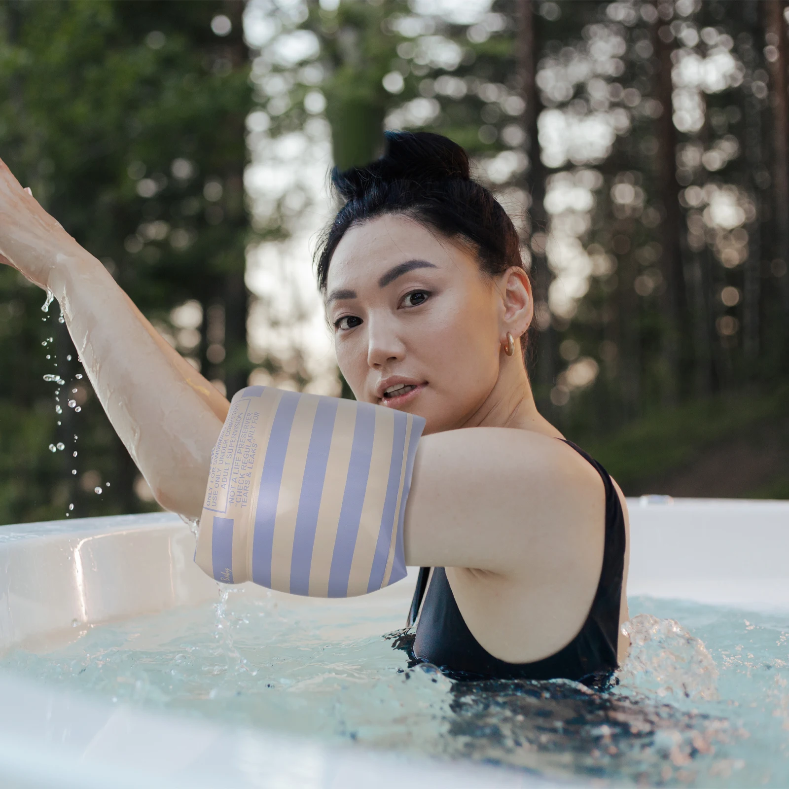 

Swimming Arm Circle Band for Adult Rings Inflatable Armband Pool Adults Floaties Man