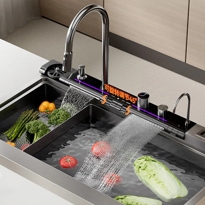 1000MM Ultrasonic Integrated Sink and Dishwasher Combo, Built-In Household Kitchen Dishwasher(Customized)