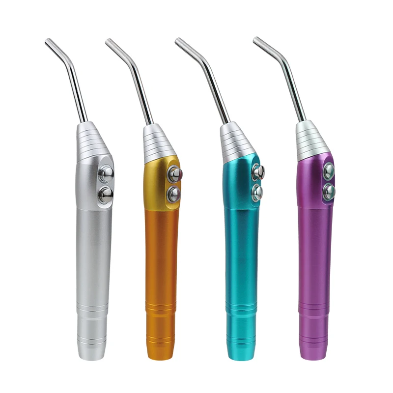 Dental Colorful 3 Way Syringe Handpieces Air Water+2 Autoclavable Nozzle Stainless Steel Aluminum 4 Colors Dentistry Instrument