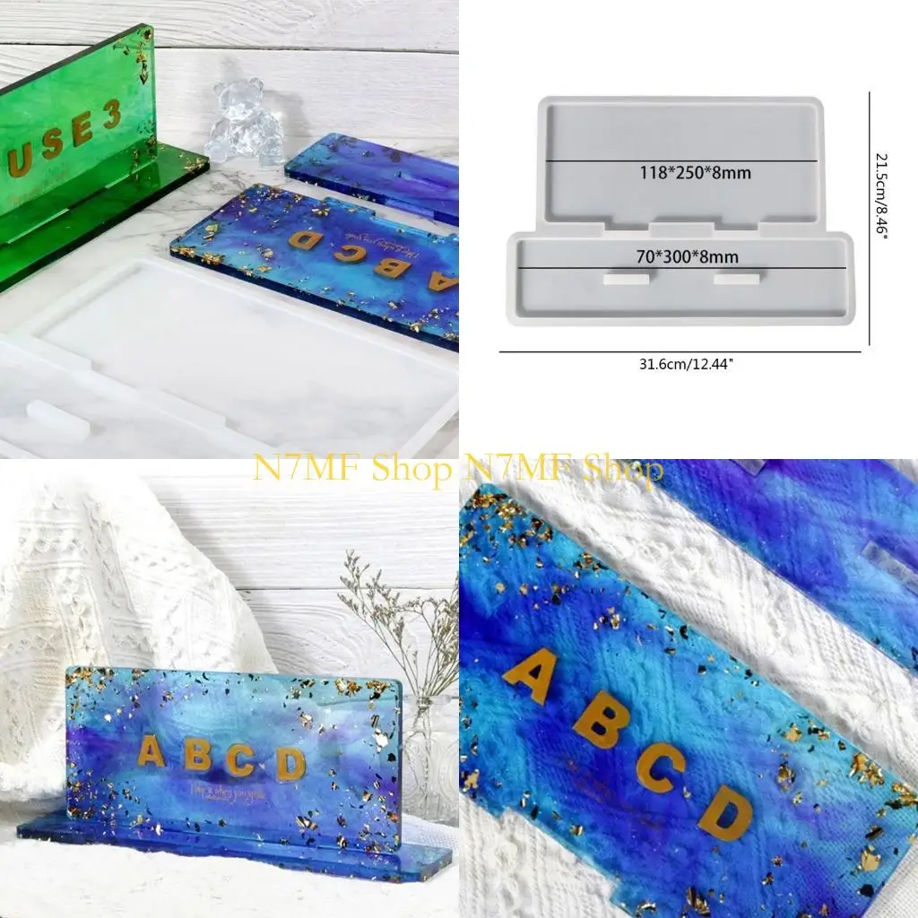 

N7MF Photo Frame Resin Mold Silicone Picture Frame Molds for Resin,Crystal Epoxy Mold