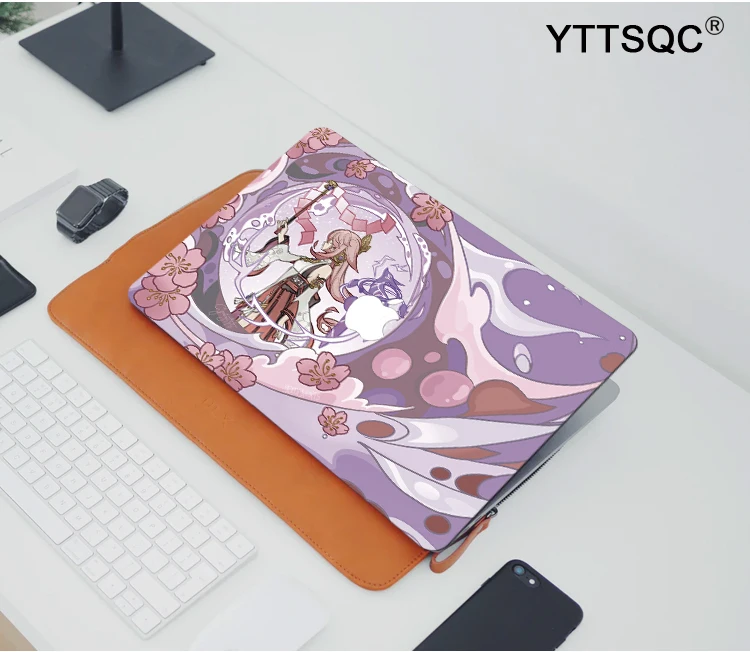 Genshin Impact Anime Yae Miko Case for Macbook Air M2  M1 Pro 13 14 16 Mac Hard Shell Retina A2681 A2337 A2338 Laptop Accessorie