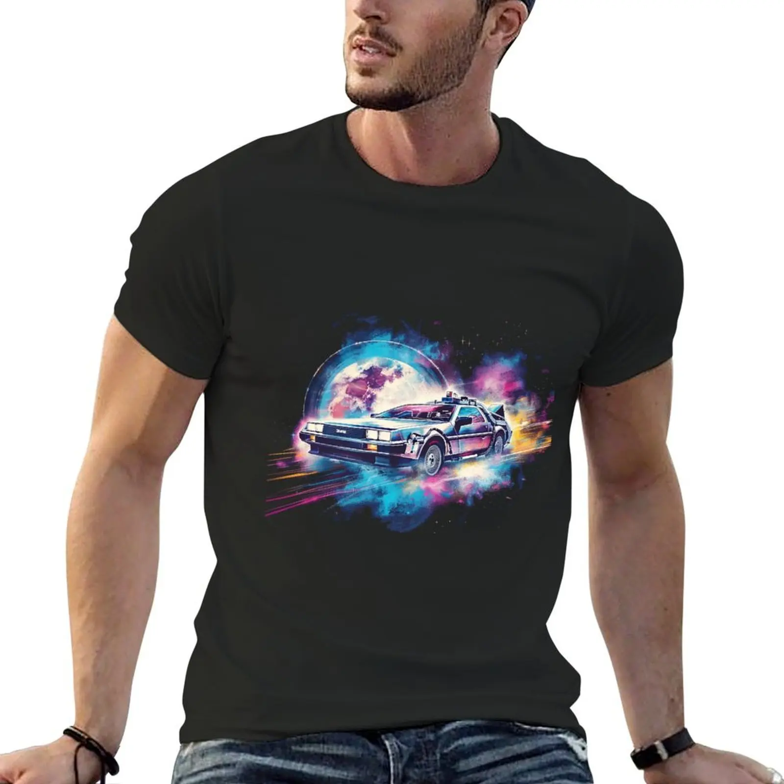 Delorean: The Time Machine T-Shirt basketball graphic tees animal prinfor boys anime stuff baggy shirts vintage t shirt men