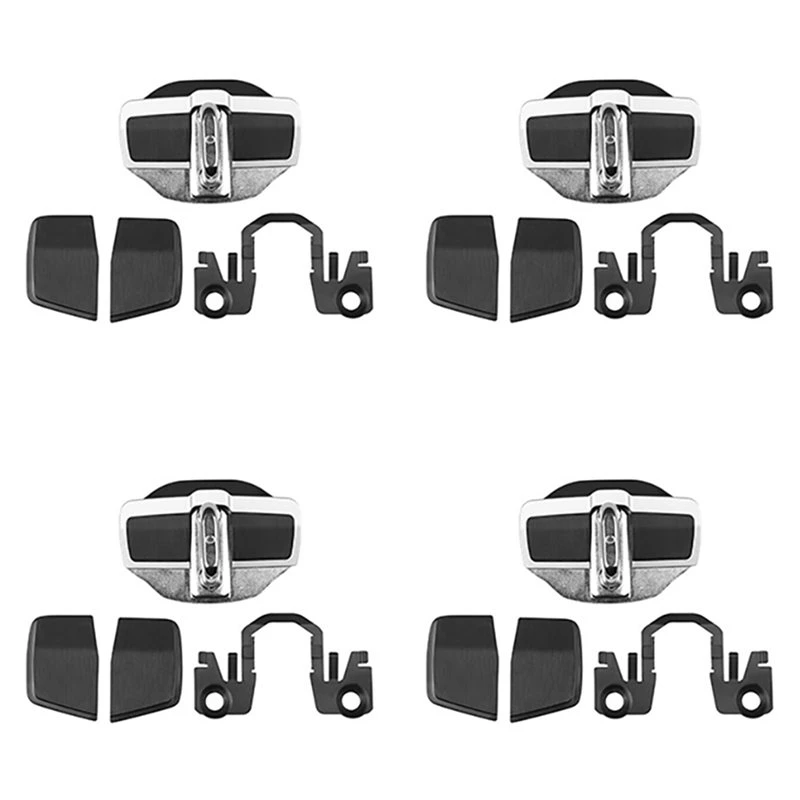 4Set TRD Door Stabilizer Latches Stopper Covers For Nissan All Series E12/E13/C27/C28/KICKS/ X-TRAIL Door Lock Protector-L94A