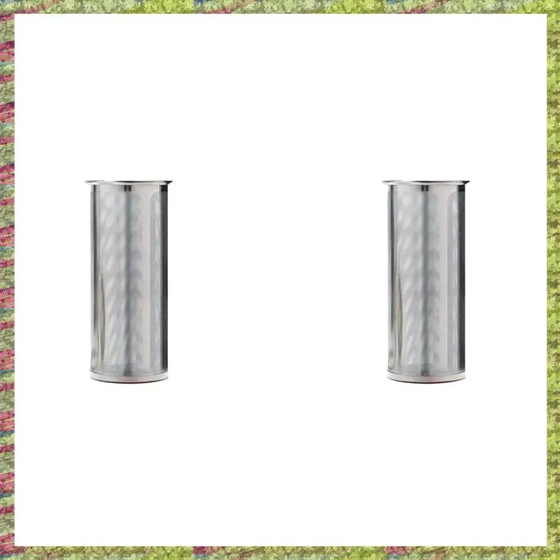 فلتر قهوة ABKB 2X لبرطمان ميسون واسع الفم، 304 من الفولاذ المقاوم للصدأ، شبكة فائقة النعومة، مصفاة للشاي والفواكه