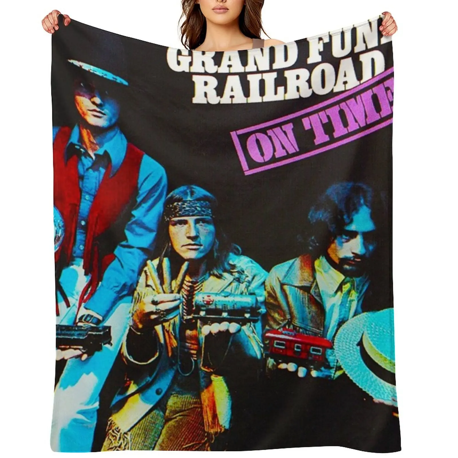 Grand Funk Railroad - A tiempo. Manta Decorativa, Linda Manta de Lujo para el Miércoles, Mantas de Verano
