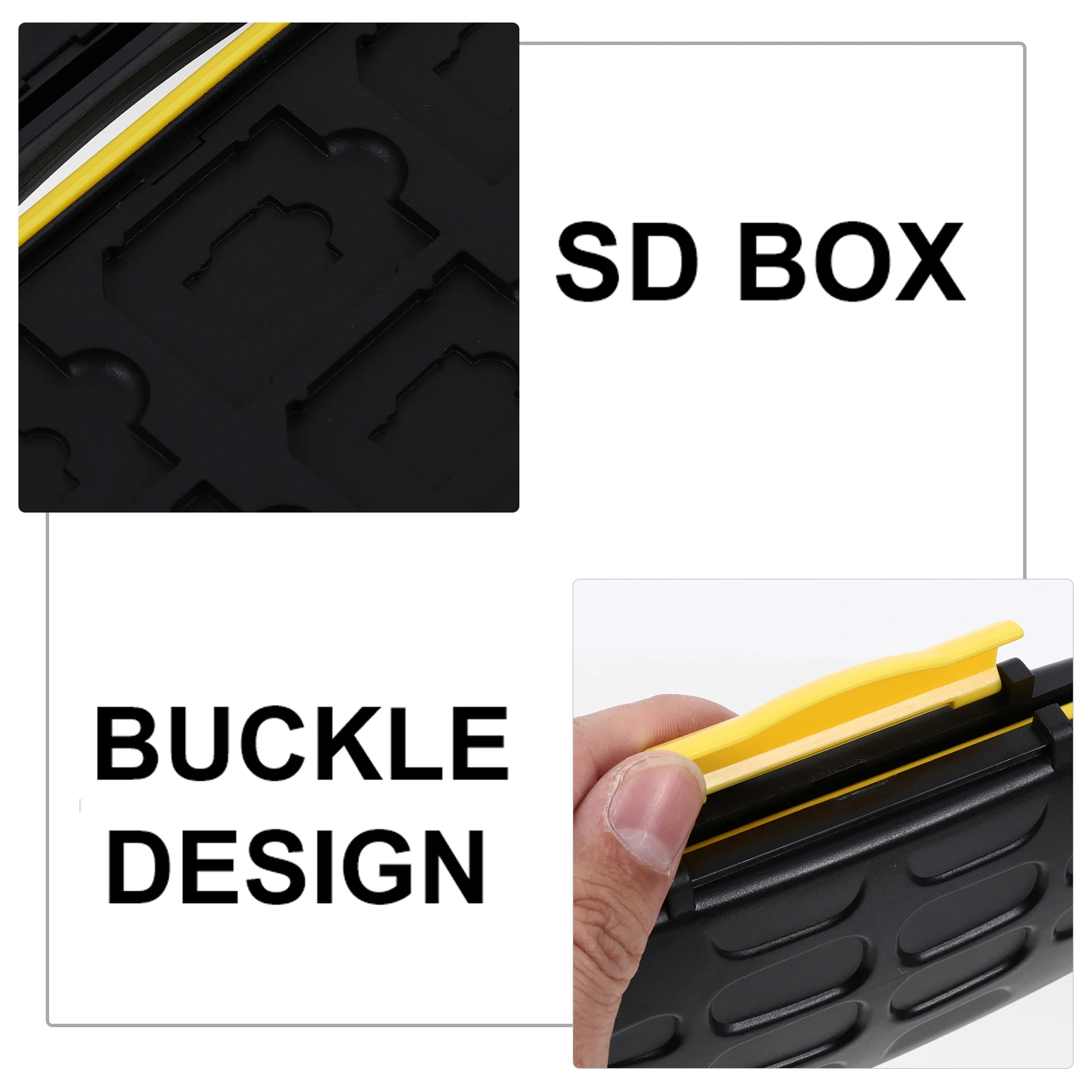 

Plastic Storage Case for 12 Cards 12 Cards Lightweight Portable Waterproof Dustproof Memory Card Holder Container Easy