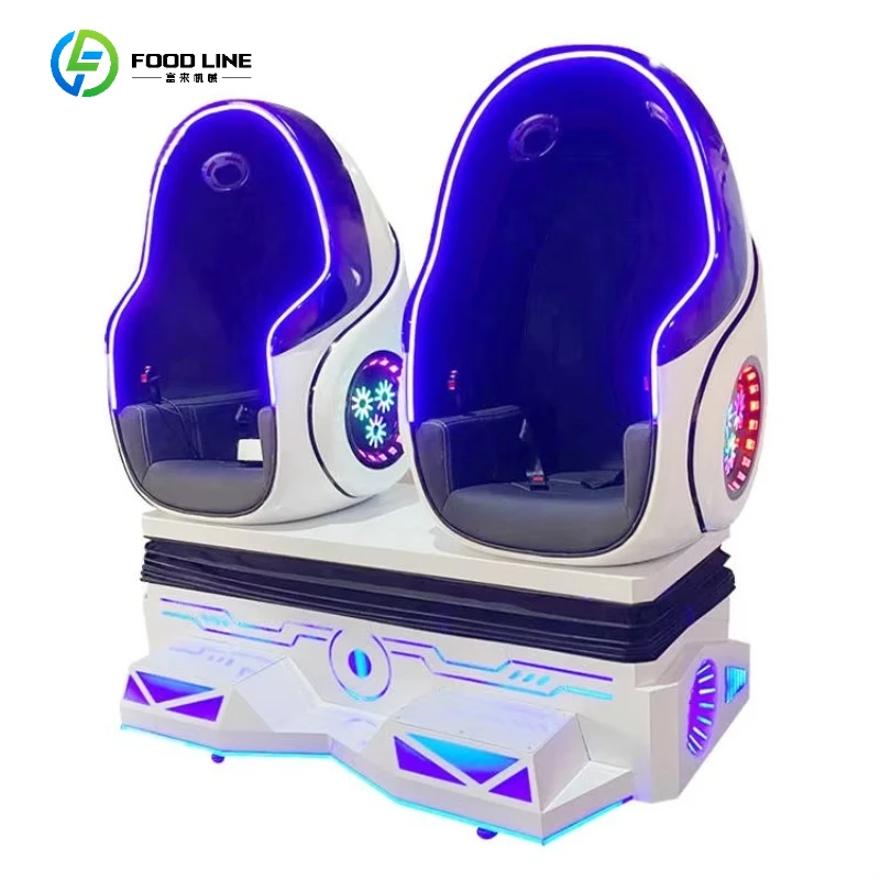 2026 Hot Sale FL  9DVR Motion Cinema Equipment Dual Egg Chair VR Power for Home Science Experiments Daycare & School Customized
