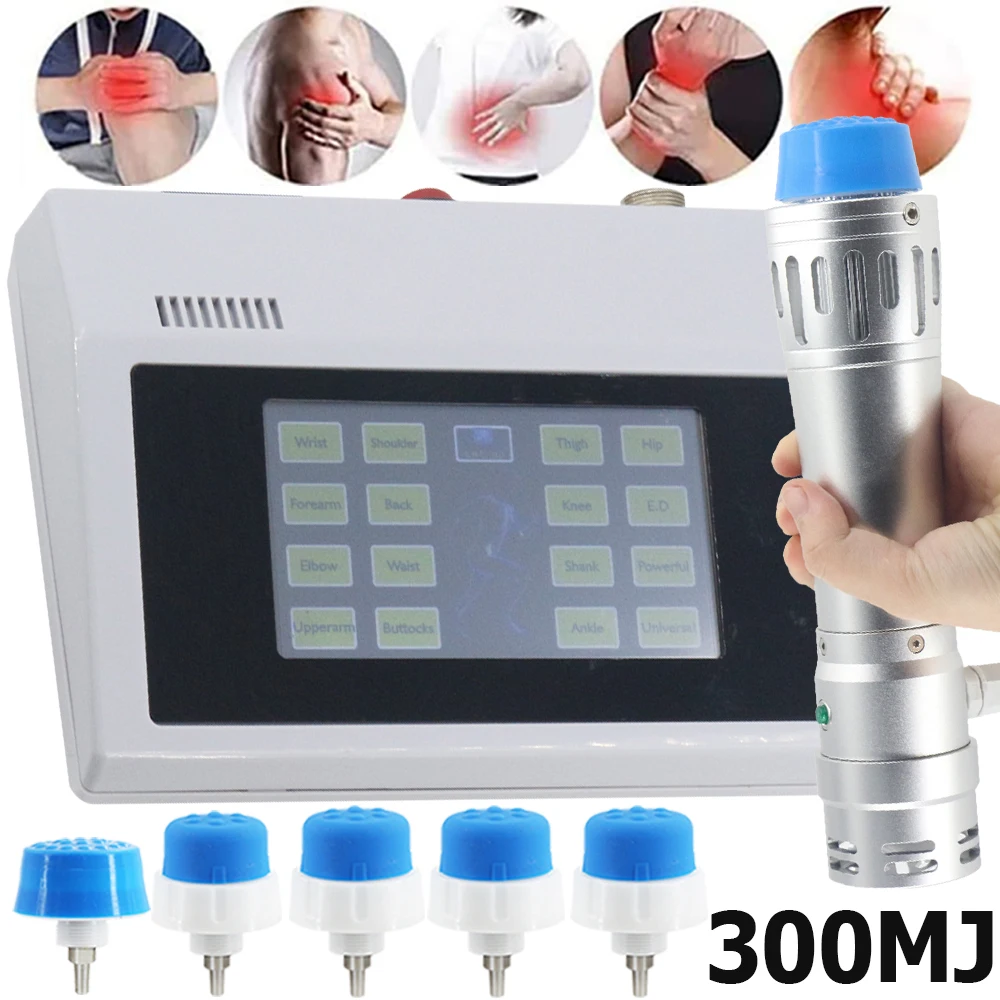 300MJ Physiotherapy Shockwave Therapy Machine Shock Wave Massager Portable Massage Tools For ED Treatment Relief Leg Back Pain