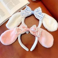 Sanrio Cinnamoroll Melody Sweet Hair Accessories Plush Headband Kawaii Girl Wash Face Makeup Hair Band Anime Headwear Girl Gifts