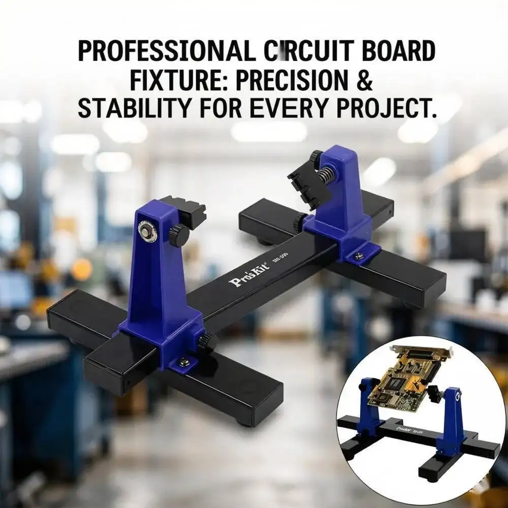 

Pro'skit SN-390 Soldering Helping Hands Heavy-Duty Circuit Board Fixing Frame Adjustable Non-Slip Clamp for Stable Welding Tools