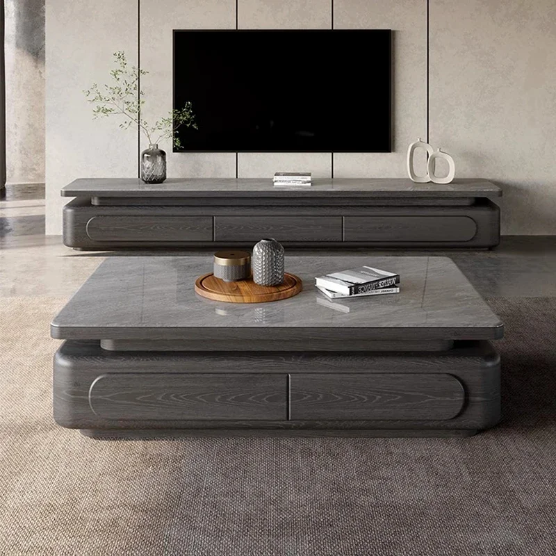 

Korean Luxury Coffee Tables Modern Nordic Rectangle Storage Coffee Tables Vintage Storage Unique Couchtisch Lounge Furniture