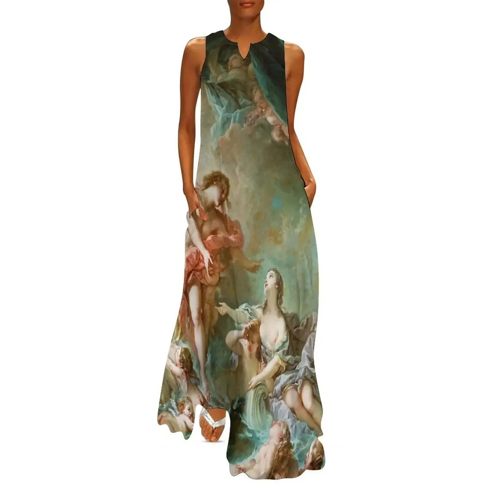 

Franois Boucher The Setting of the Sun Long Dress summer clothes Dresses for wedding party dresses women summer 2025 Dress