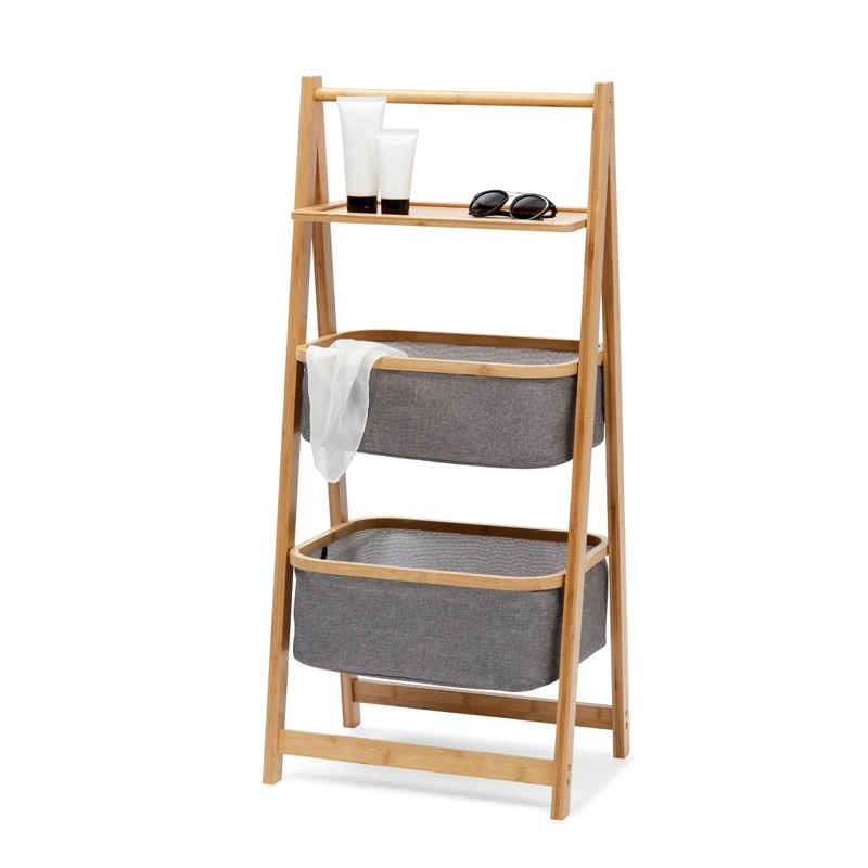 

YY Storage Rack Bathroom Bedroom Clothes Storage Rack Japanese Household Foldable Rack