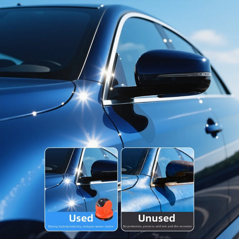 Car Detailing Polishing Machine Wireless 4000mAh Battery 3 LCD Display with Wave Soft Flat Sanding Discs Car Detailing