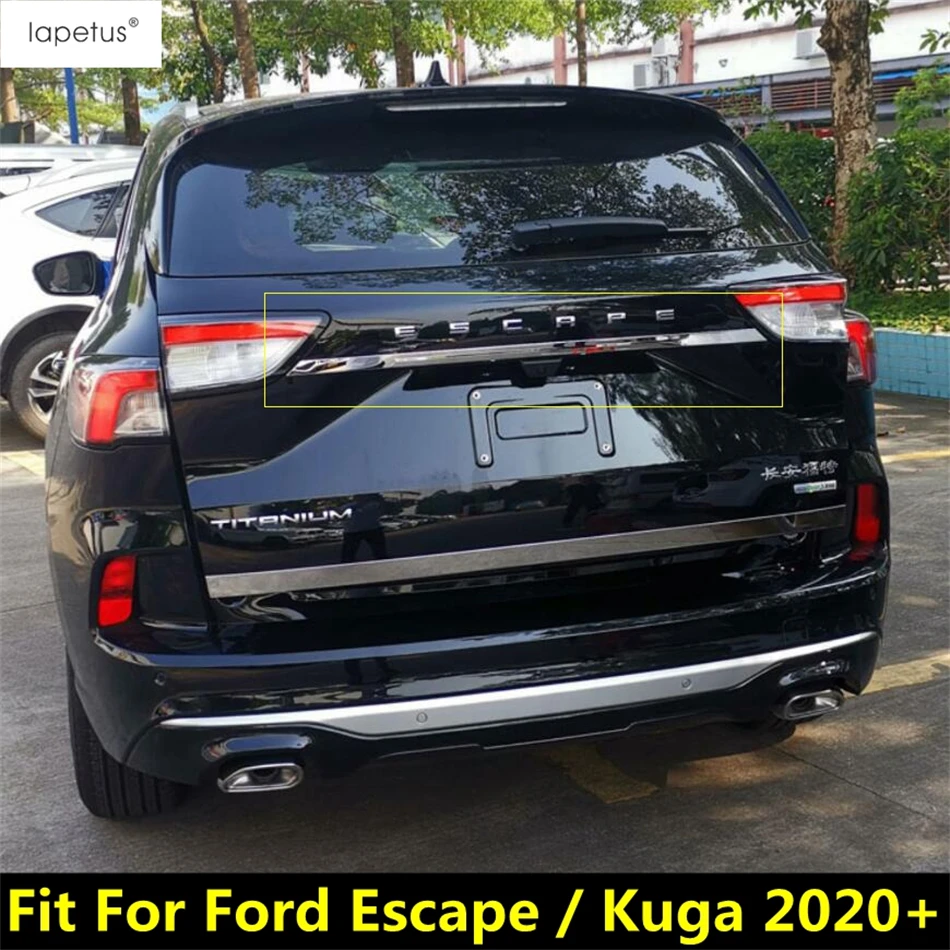 Stainless Steel Car Rear Door Trunk Tailgate Up Strips Cover Trim For Ford Escape / Kuga 2020 - 2023 Accessories Exterior Kit