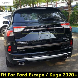 Stainless Steel Car Rear Door Trunk Tailgate Up Strips Cover Trim For Ford Escape / Kuga 2020 - 2023 Accessories Exterior Kit