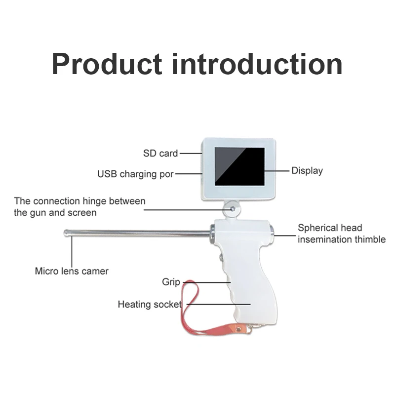 Portable Visible Insemination Foranimal AI  and Blowing Endoscope Veterinary Equipment Animal & Veterinary