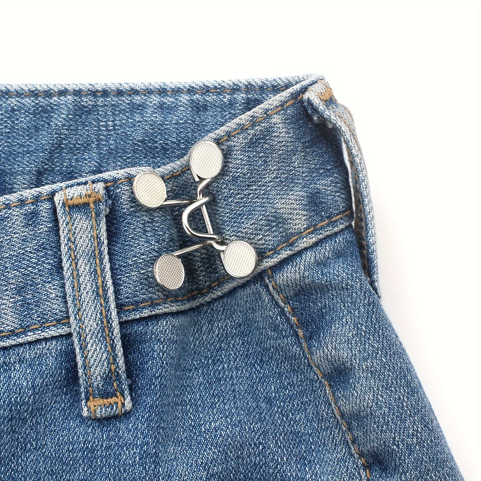 

2 sets of waist button button jeans button adjustable take off pants waist big change small compact artifact