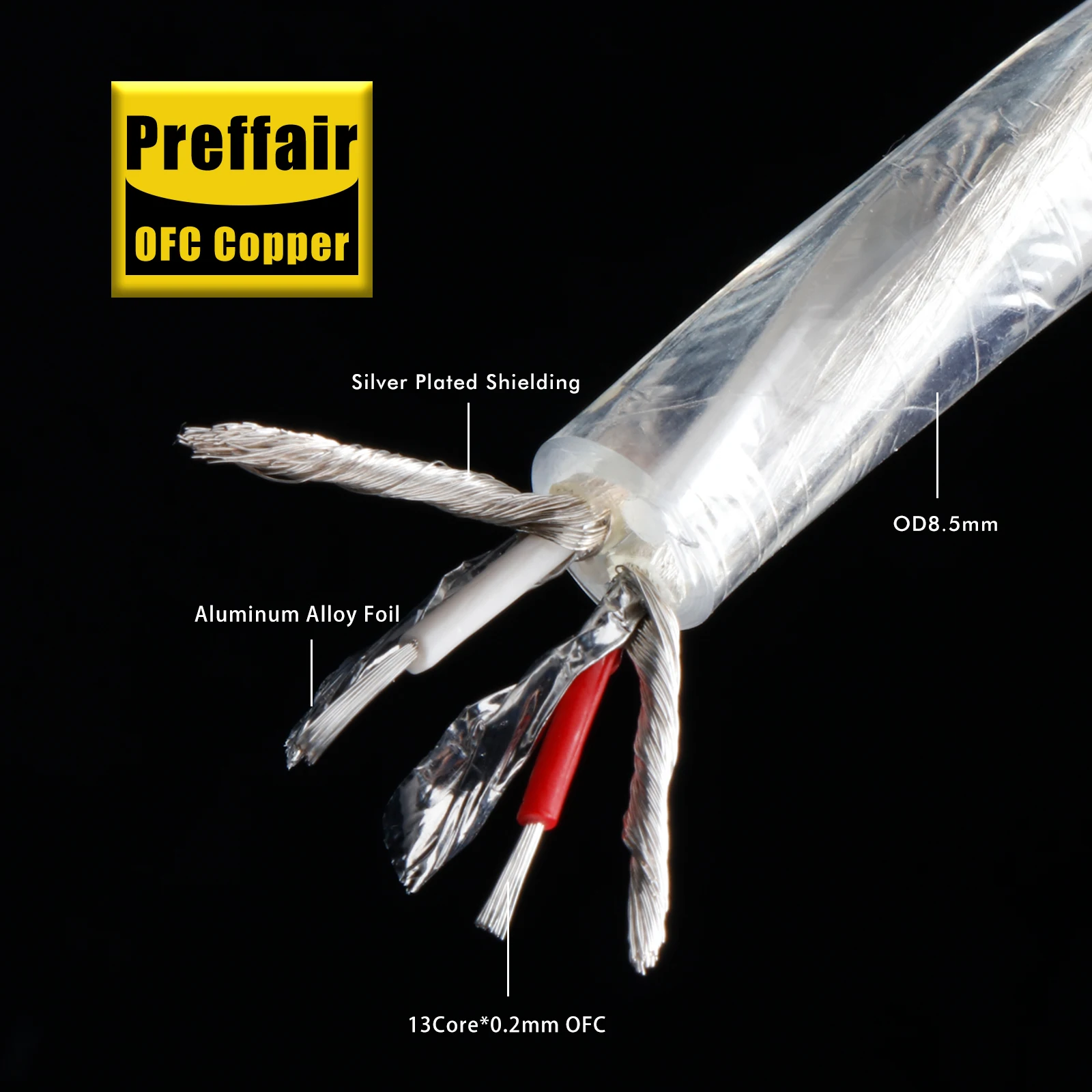 hifi audio Cable DIY OFC Silver Plated 2cores Braid RCA cable Audio XLR interconnect wire for Amplifier