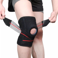 AOLIKES 1PCS Knee Brace Professional Sports Safety Knee Support Knee Gel Pad Guard Protector bandage Strap joelheira