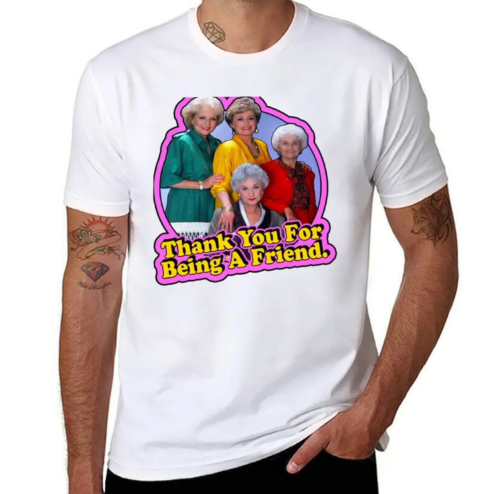 

80&x27;s Classic Golden Girls "Thank You For Being A Friend" T-Shirt t shirt man designer man t shirt graphic T-Shirt
