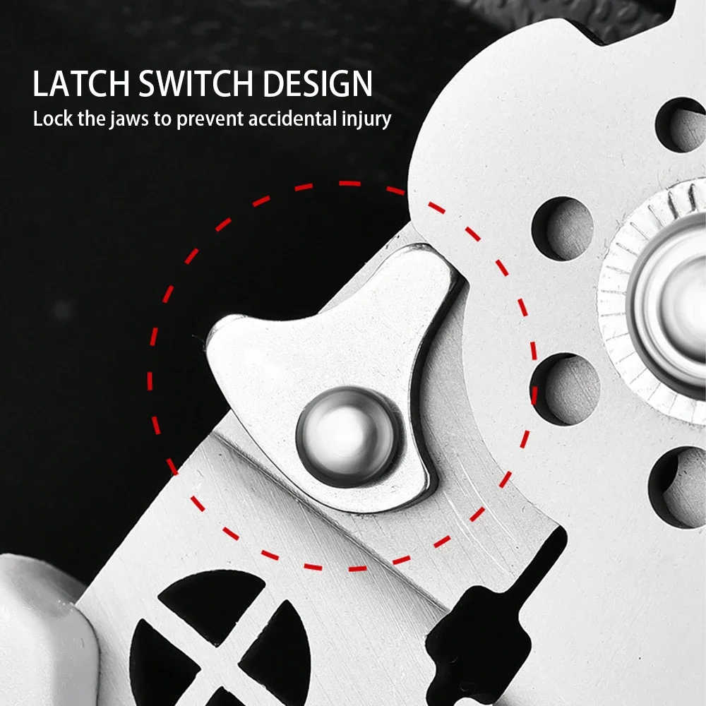 Pintudy-Alicates pelacables 21 en 1, mango antideslizante doblado, herramientas manuales para electricista, multiherramienta, herramienta peladora automática ajustable