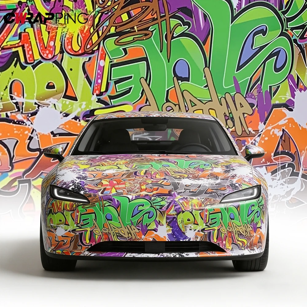 

Car Wrapping Film Car Sticker Vinyl for Motorcycle Street Graffiti Decor Sticker Skateboards DIY Vehicle Decoration Accessories
