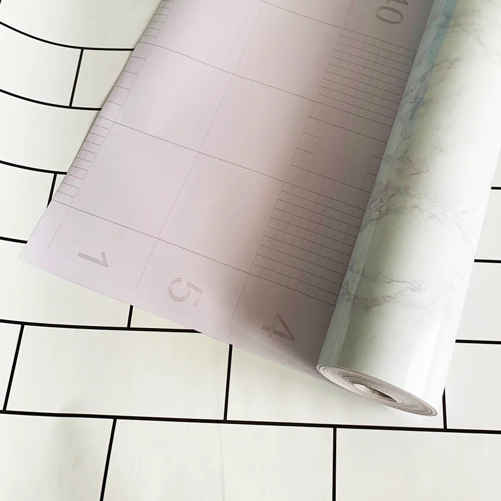 Papel tapiz impermeable autoadhesivo para pared de baño, lámina de mármol a prueba de aceite de alta temperatura para encimera de cocina