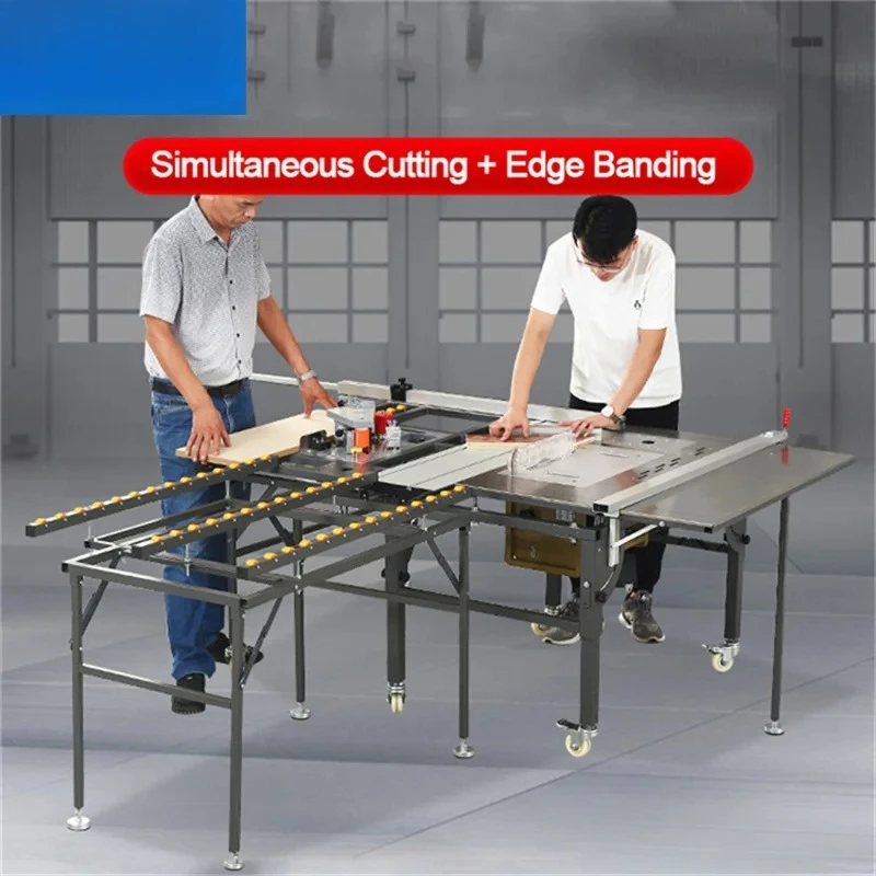 Nueva sierra deslizante de precisión, banco de trabajo para carpintería, sierra plegable multifunción, sierra de corte sin polvo, dedicada